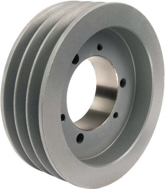 TB Wood's 5V803 3 Groove, 1/2 to 2-15/16 Bore Diam, 8" Outside Diam, QD Bushed V Belt Sheave