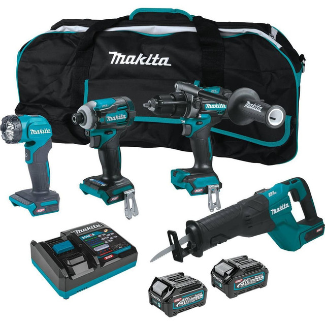 Makita GT401M1D1 Cordless Tool Combination Kit: 40V, 4 Pc