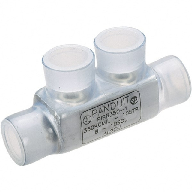 Panduit PISR500-1 Butt Splice Terminal: Partially Insulated Vinyl, Crimp-On Connection, 6 AWG