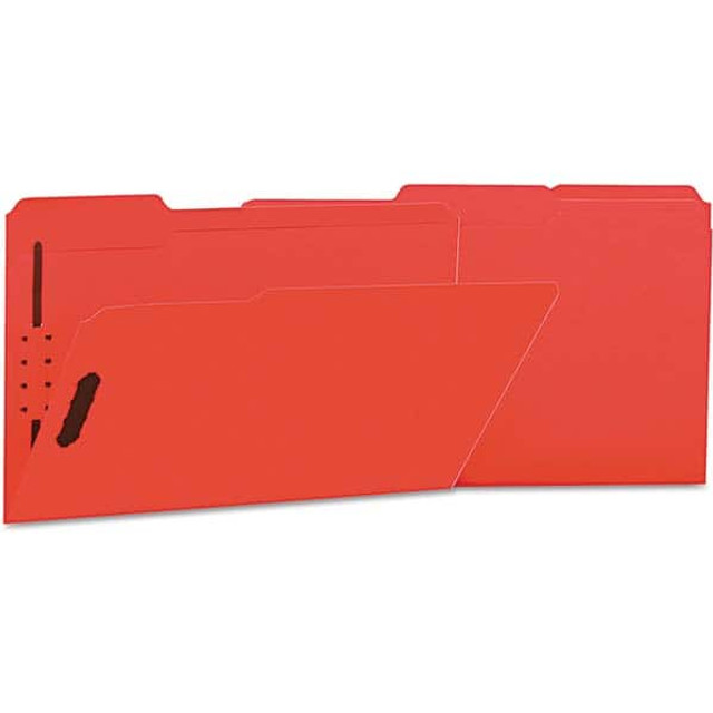 UNIVERSAL UNV13527 File Folders with Top Tab: Legal, Red, 50/Pack