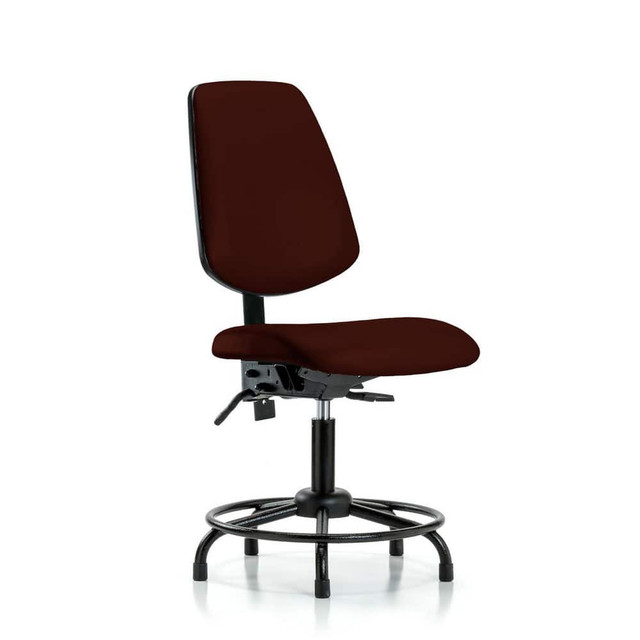 Blue Ridge Ergonomics MSC45852 Task Chair: Vinyl, Burgundy