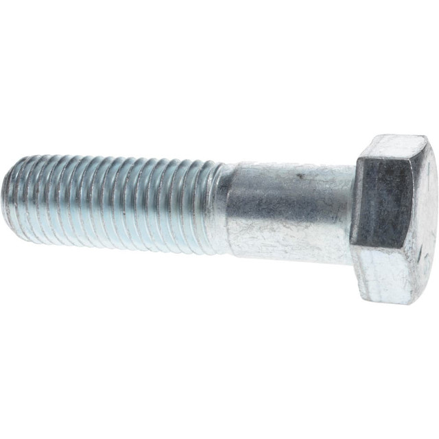 MSC MP30170-4 Hex Head Cap Screw: 1-8 x 4", Grade 5 Steel, Zinc-Plated