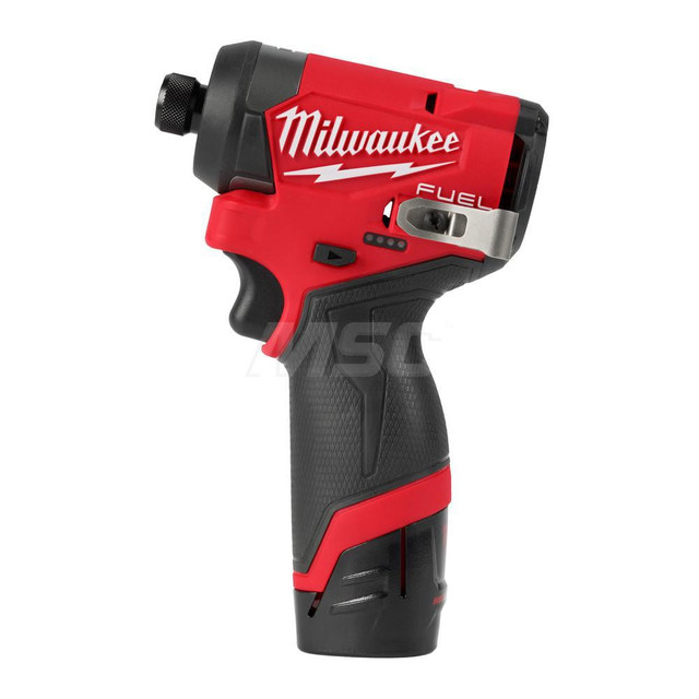 Milwaukee Tool 3453-22 M12 Cordless Impact Driver: 12V, 1/4" Drive, 3,300 RPM