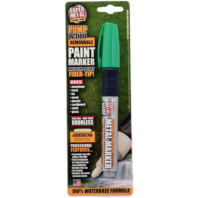 Super Met-Al 7000-GREEN Markers & Paintsticks; Marker Type: Permanent Marker ; For Use On: Various Industrial Applications ; UNSPSC Code: 27112300