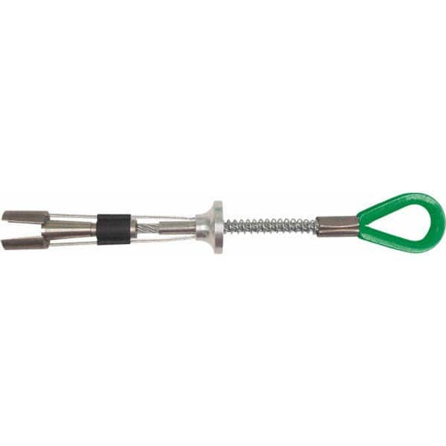 Miller 497/ Anchors, Grips & Straps; Product Type: Concrete Anchor ; Material: Stainless Steel; Aluminum ; Color: Silver; Green ; Connection Type: Swivel Hook ; Standards: ANSI; OSHA ; Temporary/Permanent: Temporary