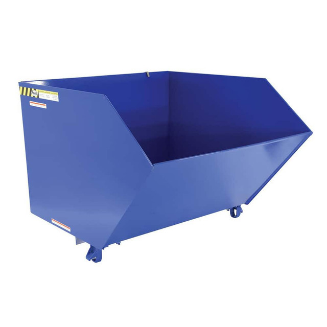 Vestil H-150-MD Steel Basket Truck: 1-1/2 cu yd, 4,000 lb Capacity, 40-1/4" High, 48-3/4 Wide, 51-13/16" Long