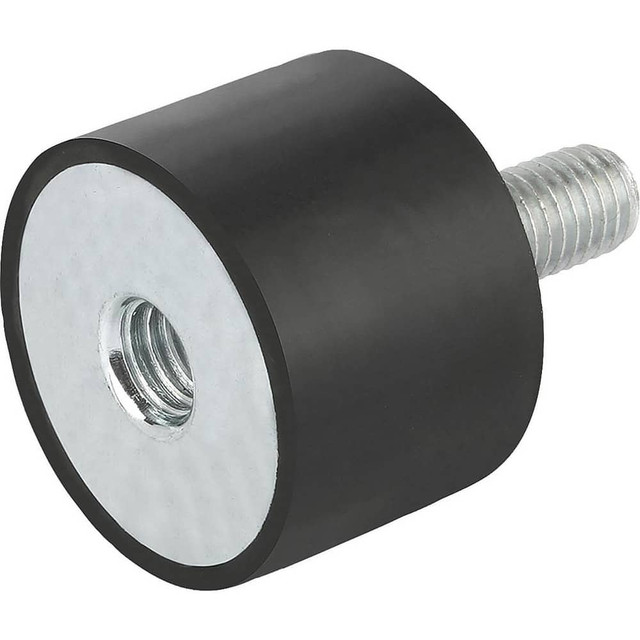 KIPP K0568.025020551 Vibration Isolators; Isolator Type: Plate/Stud ; Insert Material: Stainless Steel ; Isolator Material: Natural Rubber ; Maximum Load Capacity: 92.17 ; Top Diameter: 25.00 ; Bottom Diameter: 25