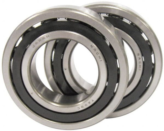 Nachi 7214 CYDU P4 Angular Contact Ball Bearing: 70 mm Bore Dia, 125 mm OD, 24 mm OAW, Without Flange