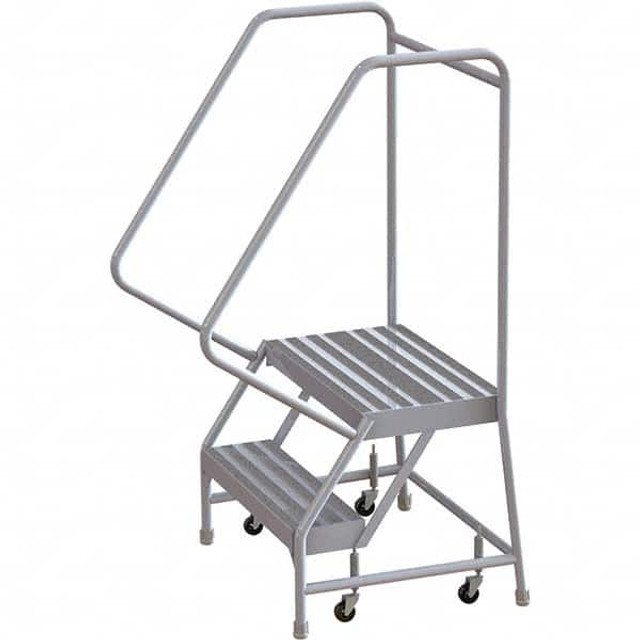 TRI-ARC WLAR102164 Aluminum Rolling Ladder: 2 Step