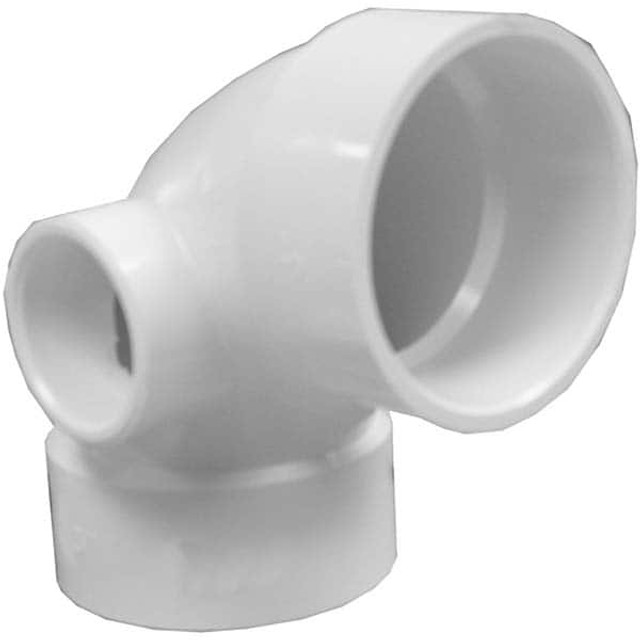 Jones Stephens PFL131 Plastic Pipe Fittings; Fitting Type: Elbow ; Fitting Size: 3 x 2 in ; Material: PVC ; Color: White