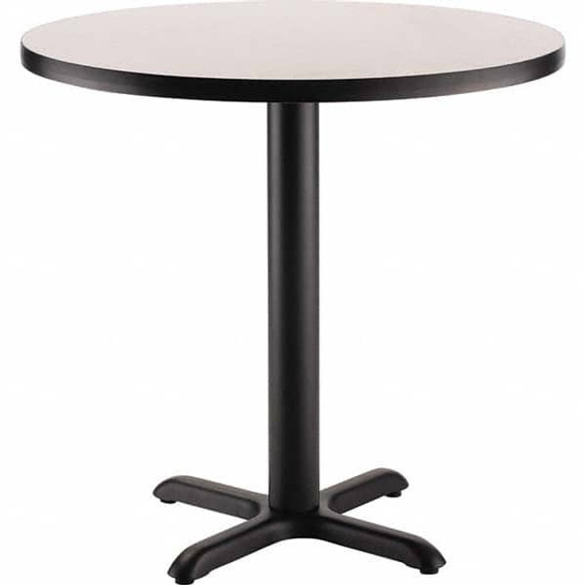 National Public Seating CT13030XDGY Breakroom Table: Grey Nebula Table Top, Round, 30" OAL, 30" OAW, 30" OAH