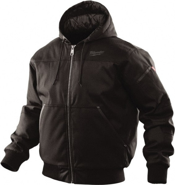 Milwaukee Tool 252B-M Cold Weather Jacket: Size Medium, Black, Polyester