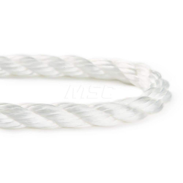 Orion Cordage 530160-00300 Rope; Rope Construction: 3 Strand Twisted ; Material: Nylon; Polyester ; Work Load Limit: 30lb ; Color: White ; Maximum Temperature (F) ( - 0 Decimals): 265.000 ; Breaking Strength: 6384.000