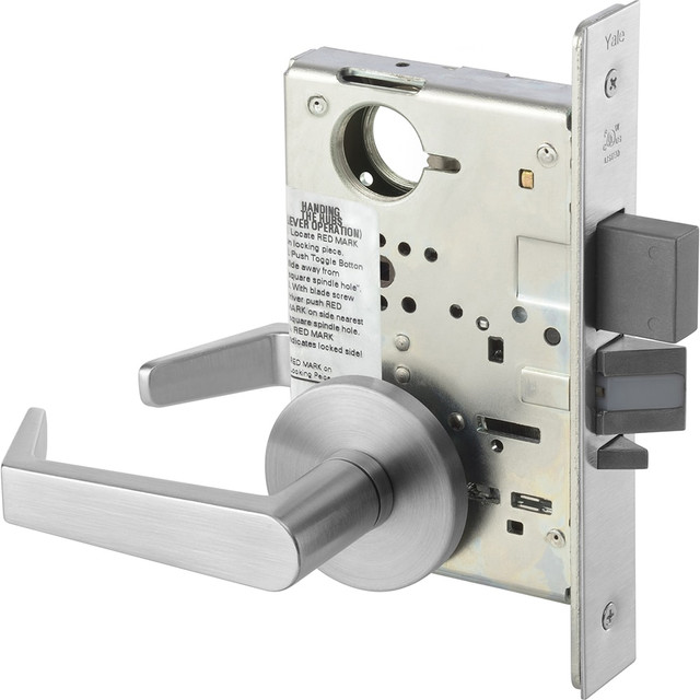 Yale 085023 Lockset: Use with 1-3/4 to 2-1/8" Thick Doors, Satin Chrome Finish