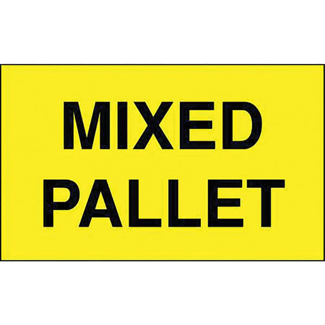 Made in USA 888519028261 Inspection & Quality Label: "Mixed Pallet", Rectangle, 5" Wide, 3" High