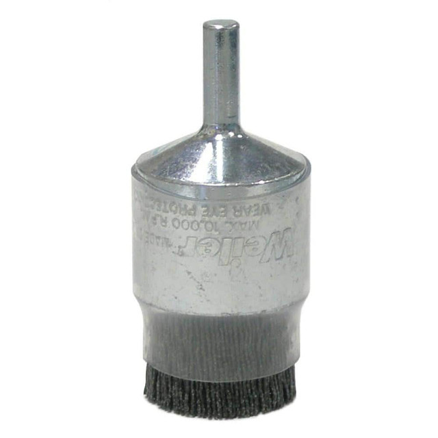 Weiler 86105 End Brushes: 1" Dia, Nylon, Crimped Wire