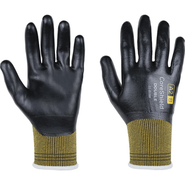 Honeywell 22-2D38B-8/M Cut & Puncture Resistant Gloves; Glove Type: Cut-Resistant ; Coating Coverage: Palm ; Coating Material: Micro-Foam Nitrile ; Primary Material: Engineered Yarn; Nitrile; Microfoam ; Gender: Unisex ; Men's Size: Medium