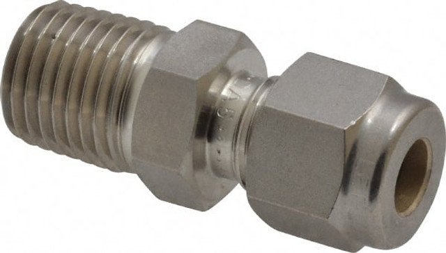 Ham-Let 3001996 Compression Tube Connector: 1/4" Thread, Compression x MNPT