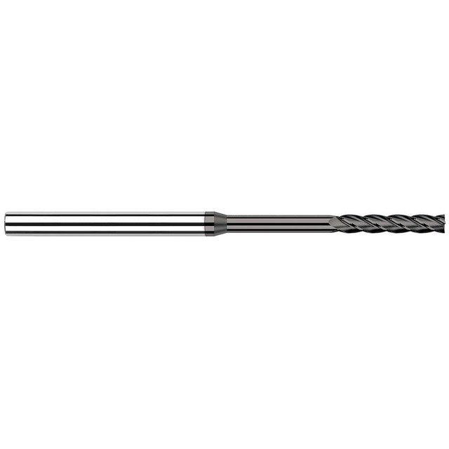 Harvey Tool 36412 Square End Mill: 3/16'' Dia, 1'' LOC, 3/16'' Shank Dia, 3'' OAL, 4 Flutes, Solid Carbide