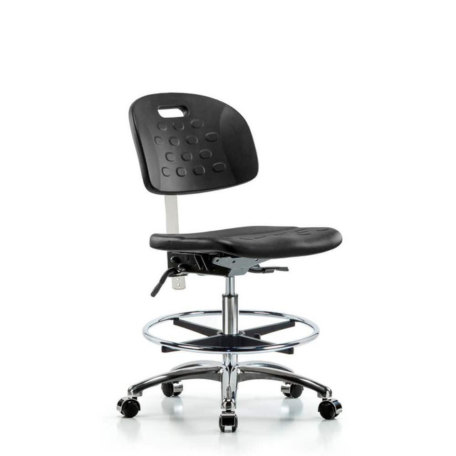 Blue Ridge Ergonomics MSC40059 Task Chair: Polyurethane, Black