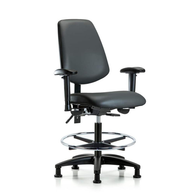 Blue Ridge Ergonomics MSC49725 Task Chair: Vinyl, Carbon