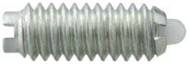 Vlier NM50A Threaded Spring Plunger: #8-32, 0.437" Thread Length, 0.07" Dia, 0.052" Projection