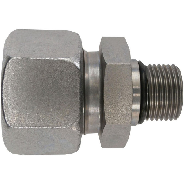Brennan D6400-S38-20-O Metal Compression Tube Fittings; Fitting Type: Straight ; Material: Steel ; End Connections: Tube OD ; Thread Size (mm): M52x2 ; Thread Size (Inch): 1-5/8-12 ; Thread Standard: SAE