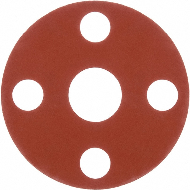 USA Industrials BULK-FG-1540 Flange Gasket: For 2-1/2" Pipe, 2-7/8" ID, 7" OD, 1/8" Thick, Silicone Rubber