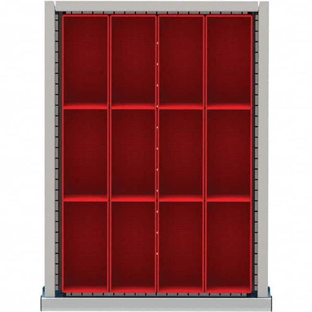 LISTA NSDR012-100 12-Compartment Drawer Divider Layout for 3.15" High Drawers