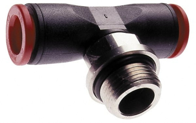 Norgren C02670838 Push-To-Connect Tube to Male & Tube to Male BSPP Tube Fitting: 3/8" Thread