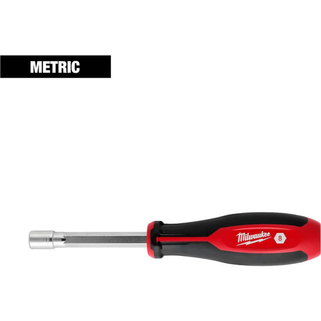 Milwaukee Tool 48-22-2465 Nutdrivers; Tool Type: Nut Driver ; Size (Mm - 4 Decimals): 8.0000 ; Shaft Type: Hollow ; Shaft Length: 7.2000 ; Overall Length (Decimal Inch): 7.2000 ; Handle Type: Tri-Lobular