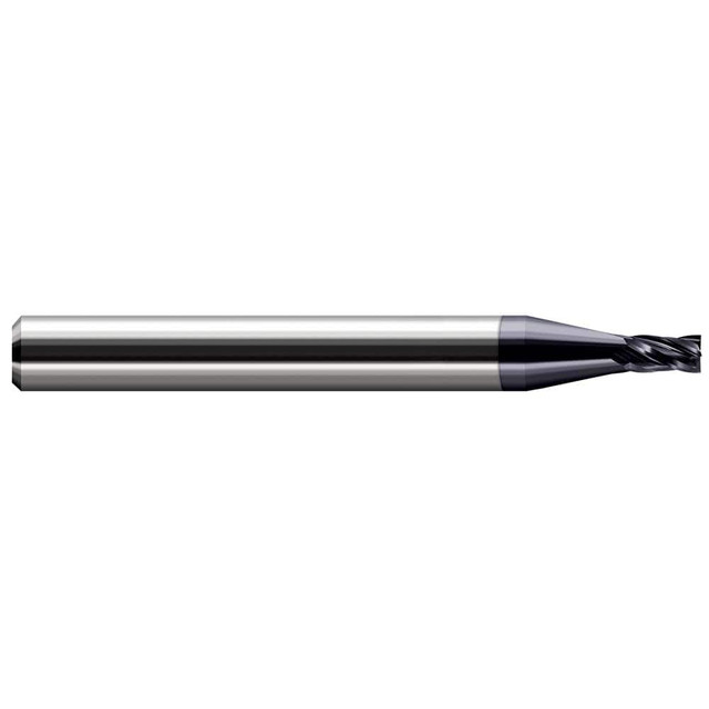 Harvey Tool 14024-C3 Square End Mill: 0.024'' Dia, 0.036'' LOC, 1/8'' Shank Dia, 1-1/2'' OAL, 4 Flutes, Solid Carbide