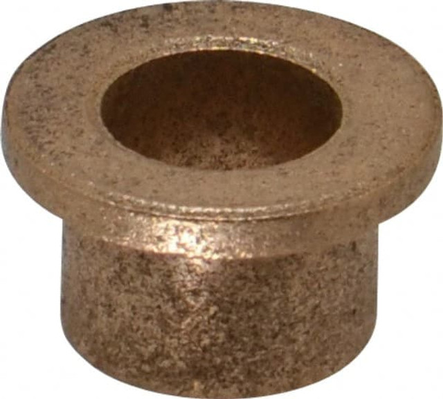 Boston Gear 35550 Flanged Sleeve Bearing: 3/8" ID, 1/2" OD, 13/32" OAL, Oil Impregnated Bronze