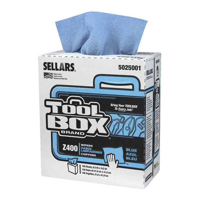 Sellars 5025001 Cleaning Wipes: Dry, 100 Sheet/Pack,