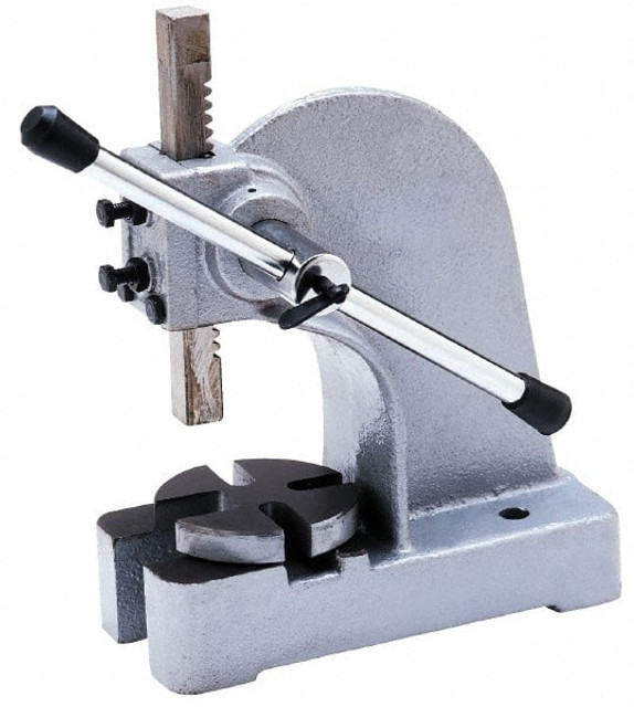 Value Collection 805-1050 Pneumatic Arbor Press: 2-7/8" Ram, 9-7/16" Throat Depth, 5 Ton Pressure, 18" Max Work Height