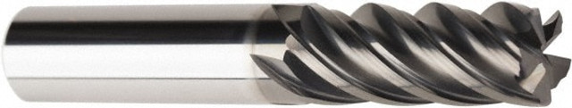 American Tool Service 762-5000-030 Corner Radius End Mill: 1/2" Dia, 1-1/4" LOC, 0.03" Radius, 5 Flutes, Solid Carbide