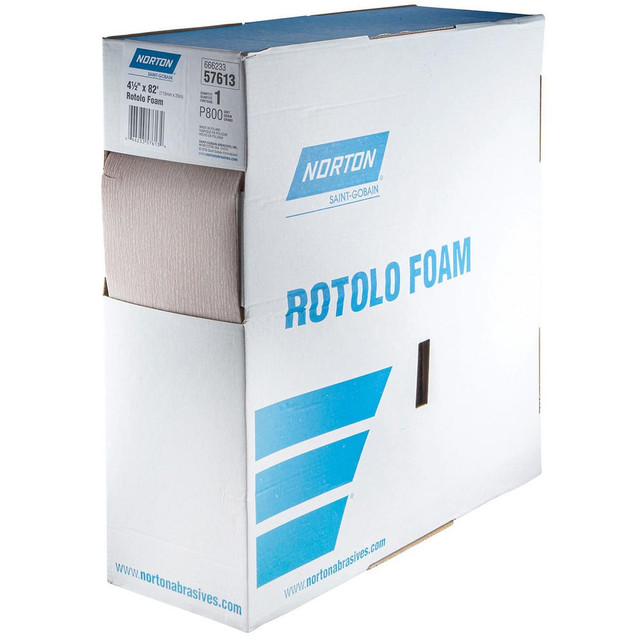 Norton 66623357613 115 x 25000 mm A275OP Rotolo Foam Perforated Roll P800 Grit A275 AO