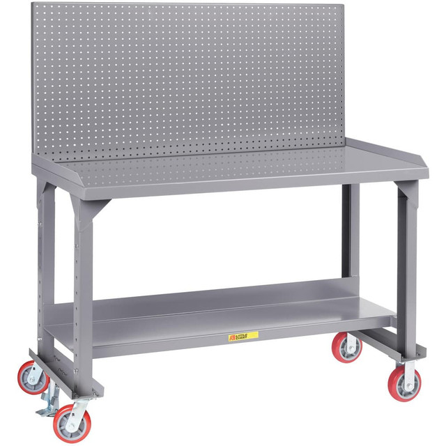 Little Giant. WSL22606PFLAHPB Mobile Work Benches; Bench Type: Mobile Workbench ; Edge Type: Square ; Depth (Inch): 24 ; Leg Style: Adjustable Height ; Load Capacity (Lb. - 3 Decimals): 3600.000 ; Height (Inch): 65