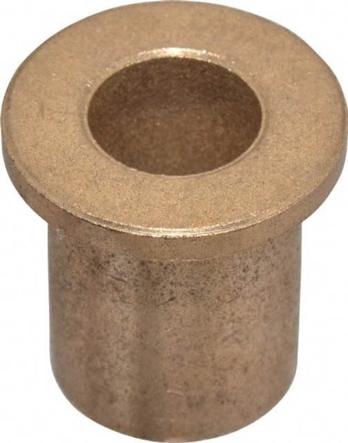 Boston Gear 35602 Flanged Sleeve Bearing: 1/2" ID, 3/4" OD, 1" OAL, Oil Impregnated Bronze