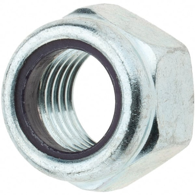 Value Collection MP34285 Hex Lock Nut: Insert, Nylon Insert, 7/16-20, Grade 2 Steel, Zinc-Plated