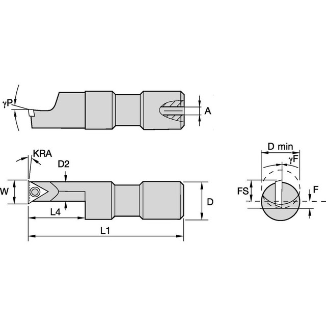 Widia 2825640 Indexable Boring Bars; Minimum Bore Diameter (Decimal Inch): 0.7500 ; Minimum Bore Diameter (Inch): 3/4 ; Maximum Bore Depth (Decimal Inch): 1.5000 ; Maximum Bore Depth (Inch): 1-1/2 ; Toolholder Style: QSOI ; Tool Material: Steel