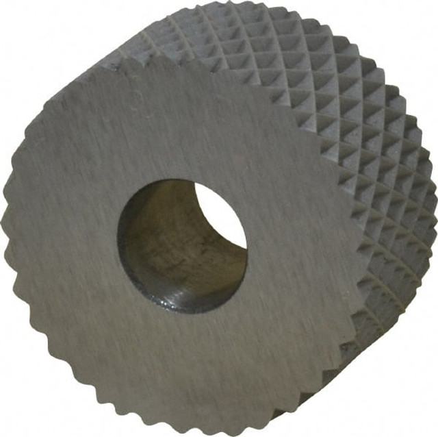MSC KPF-214 Standard Knurl Wheel: 3/4" Dia, 90 ° Tooth Angle, 14 TPI, Diamond, High Speed Steel