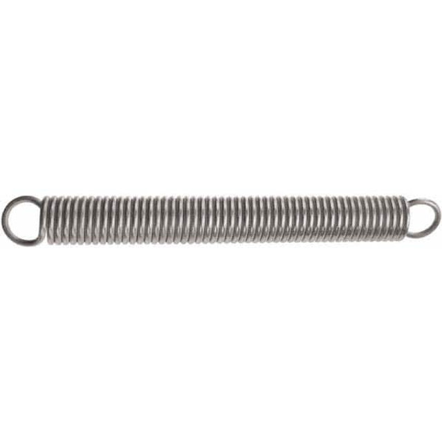 Associated Spring Raymond E01200141250M Extension Spring: 3.05 mm OD, 72.9 mm Extended Length