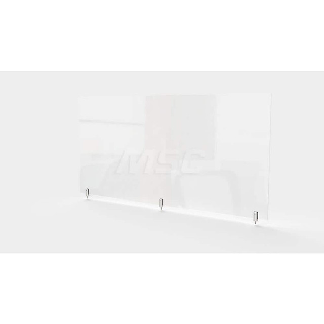 Ghent PEC3048-H Social Distancing Partition: 48" OAW, 30" OAH, Clear