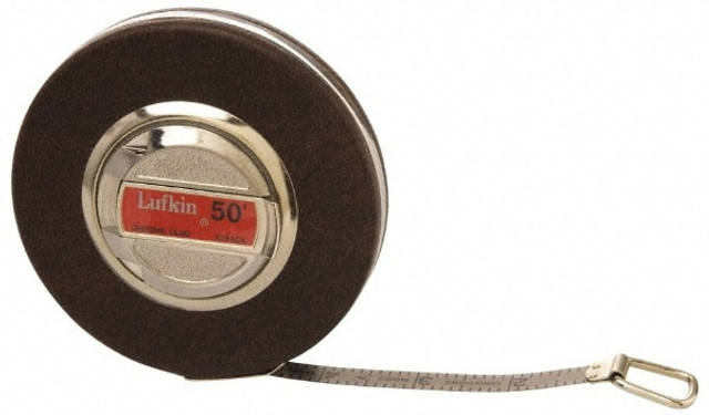 Lufkin C213CXN Tape Measure: 50' Long, 3/8" Width, White Blade