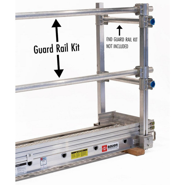 Made in USA 08214 Scaffolding Guard Rails; Material: Aluminum ; Overall Height: 28ft