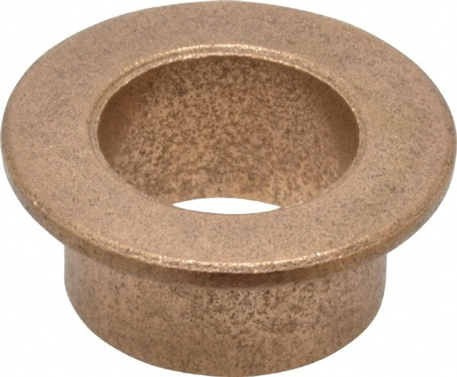 Boston Gear G00314 Flanged Sleeve Bearing: 1/2" ID, 5/8" OD, 3/8" OAL, Oil Impregnated Bronze