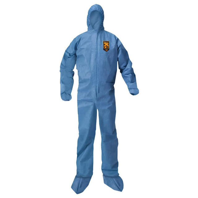 KleenGuard 58523 Disposable Coveralls: Size Large, SMS, Zipper Closure