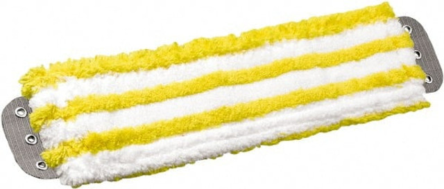 Unger MD4OY Wet Mop Pad: Quick Change, Medium, Yellow & White Mop, Microfiber