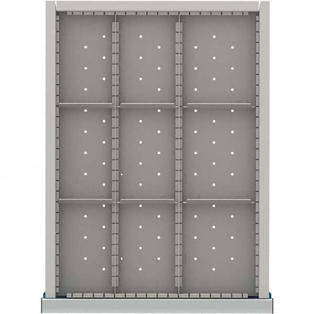 LISTA NSDR209-100 9-Compartment Drawer Divider Layout for 3.15" High Drawers